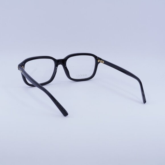 Gucci GG1446O 001 Eyeglasses Black 56mm Rectangle Frame - Picture 7 of 12
